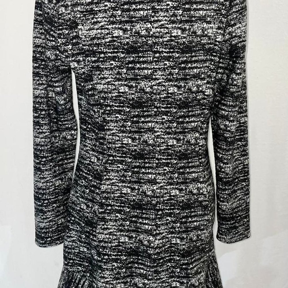 Black and white Banana Republic Dress with Peplum hem